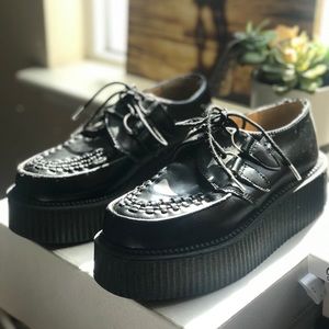 T.U.K. Black Leather Viva Mondo Creeper